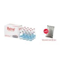 ราคา น้ำแร่ธรรมชาติ 100% ขวดแก้ว 400 ml 1 ลัง 12 ขวด แถมไฟเบอร์ 2 ซอง (24719814685)