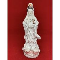 ราคา เจ้าแม่กวนอิม องค์เจ้าแม่กวนอิม ปางประทานพร อุ้มเด็ก กังไส เซรามิก ยืน สูง 33 ซ.ม. (2285465469)