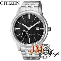 ราคา CITIZEN Eco-Drive นาฬิกาข้อมือผู้ชาย สายสแตนเลส รุ่น AW7000-58E (สีดำ) (6645289799)