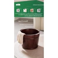 ราคา ถังแช่เท้าไม้ ถังไม้ ถังแช่เท้าในบ้าน บริการนวดเพื่อสุขภาพ อ่างแช่เท้าไม้โอ๊คพร้อมฝาปิด (41760787963)