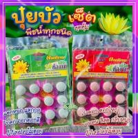 ราคา ปุ๋ยบัว ปุ๋ยบัวเม็ด บัว เร่งต้น เร่งใบ เร่งดอก ดอกใหญ่ ดอกหนา ออกดอกบ่อย ปุ๋ยบัวเร่งต้นเร่งดอก บรรจุ 12 เม็ด (15110090883)