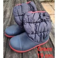 ราคา Used Crocs แบบกันหนาว กันน้ำดีมาก ขนาด 19 cm เบอร์. C13 หุ้มข้อ (25489475255)