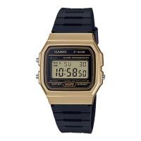 ราคา Casio Standard Digital นาฬิกาข้อมือผู้ชาย สายเรซิ่น รุ่น F-91,F-91WM,F-91WM-9A (CMG) - สีทองสายสีดำ (885278625)