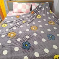ราคา ผ้าห่มนาโน ลายน่ารัก Flannel Blanket ผืนใหญ่ Comforter 7ฟุต (200*230ซม.) (25506949273)
