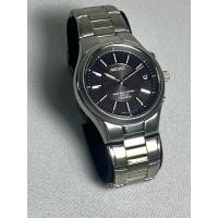 ราคา SEIKO 7B22-0AD0นาฬิกาควอทซ์โซล่าร์ญี่ปุ่นแท้ตัวเรือนและสายเป็นไทเทเนียมสีเงินหน้าปัดสีดำกระจกกันรอยสำหรับผู้ชายมือสองสวย (21390684033)