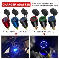 ราคา YR1200GS Dual USB Charger With Switch R1200RT Type-C Motorcycle Charger Accessories For BMW F800GS F800GT R1150RT DIN He (28860565831)