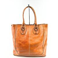 ราคา Banana Republic Chatham XL Leather Tote Shopper Purse Overnight Bag EUC BROWN (29131753960)
