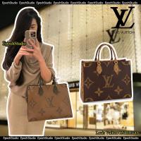 ราคา Hot sale Louis Vuitton ONTHEGO กระเป๋าถือขนาดกลาง LV New Tote Bag Mini Size Ladies Messenger Bag (40405385141)