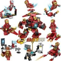 ราคา ส่งฟรีEMSไม่ต้องใช้โค้ด SY 624 - Iron Man Minifigure 8 fitable anti-Hulk armor 8in1 IRON MAN (เลโก้จีน ไอรอนแมน) (3716796581)