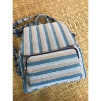 ราคา กระเป๋าเป้miniจากผ้าทอมือย้อมครามธรรมชาติ (4069740378)