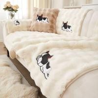 ราคา ฤดูใบไม้ร่วงและฤดูหนาวครีมสไตล์ตุ๊กตาโซฟาเบาะหนาโซฟาเบาะโซฟาผ้าเช็ดตัวลื่นผ้าคลุมโซฟาผ้าเบาะ (27820681865)