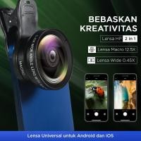 ราคา เลนส์กล้องสมาร์ทโฟน HP 2in1 Macro 12.5X มุมกว้าง 0.45X (27841335913)
