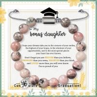 ราคา ทวิ-8มม สร้อยข้อมือลูกปัดสีชมพูพร้อมการ์ดสร้างแรงบันดาลใจปรับลูกสาวสาวหินธรรมชาติสร้อยข้อมือลูกปัดกลมฤดูกาลรับปริญญา (44409895566)