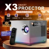 ราคา Apexus X3 Max 1080P HD Projector โปรเจคเตอร์ มินิโปรเจคเตอร์ คุณภาพระดับ Android 11.0 (26780716259)