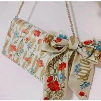 ราคา 100% Genuine/Dior Hibiscus Clutch/Crossbody/Shoulder Bag (22378393800)
