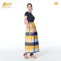 ราคา Papillon Woman Maxi Skirts กระโปรงยาวทรงแมกซี่ ผ้าทอลายผ้าขาวม้าไทย (3802953243)