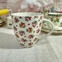 ราคา แก้วมัคใบใหญ่ cath kidston ลายกุหลาบสีแดงสดใส (19288502799)