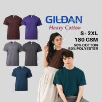 ราคา Unisex Mens Heavy Cotton 50% Cotton 50% โพลีเอสเตอร์รอบคอธรรมดา Tshirt Goshang Lelaki Perempuan Gildan T เสื้อ 5000 (22143325078)