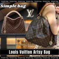 ราคา หลุยส์วิตตองLouis Vuitton Artsy Shoulder bag LV กระเป๋า กระเป๋าสะพายเดี่ยว #Simple bag (27627181926)