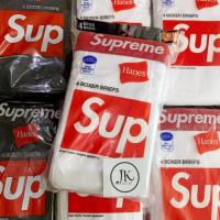 ราคา พร้อมส่งSupreme x Hanse Boxer Briefs SS19 กางเกงบ๊อกเซอร์ แพ็ค 4 ตัว ของแท้จากช็อป UK (7527792022)