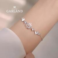 ราคา MEETกำไลเงิน Garland กำไลเงินแท้ สร้อยข้อมือปรับได้ กำไลเพชร กำไลแฟชั่น กำไลข้อมือเงินแท้ (25709792002)