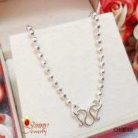 ราคา สร้อยคอโซ่ เงินแท้ 92.5% สร้อยสำหรับเด็ก ลายบอลตัดลาย หนัก 1 สลึงตัน สำหรับเด็ก 1-4 ขวบ (งานไทย) CH0010 (201566791)