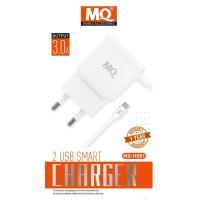 ราคา ที่ชาร์จสําหรับเดินทาง Dual USB Wall Charger Fast Charging 3.0A MQ HG01 (26187918511)