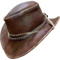 ราคา หมวกคาวบอยหนังวัวแท้/หมวกคาวบอยหนังแท้สีน้ำตาล/หมวกแฟชั่น/หมวกกลางแจ้ง (24144841360)
