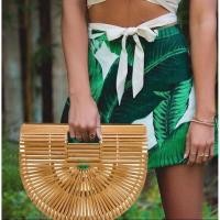 ราคา กระเป๋าสานไม้ไผ่ทรงครึ่งวงกลม (4950778312)