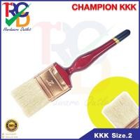ราคา แปรงทาสีขนขาว แปรงทาสี CHAMPION KKK Size. 2" ขนาด2นิ้ว ขนอย่างดีและหนาพิเศษด้ามไม้ (18716680951)
