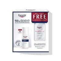 ราคา Eucerin UltraSENSITIVE REPAIR GEL CREAM + pH5 SKIN FACIAL CLEANSER (16313328654)