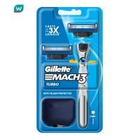 ราคา Gillette ยิลเลตต์ มัคทรี เทอร์โบ ด้ามมีดโกน 1 ด้าม+ใบมีดโกน 2 ชิ้น (1220008866)