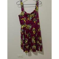 ราคา เดรสมือสอง สีชมพูลายดอกสีเหลือง (27960966937)