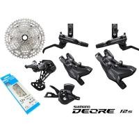 ราคา ชุดเกียร์ Shimano Deore 12 speed M6100 ดิสเบรค (22857030381)