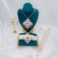 ราคา เครื่องประดับไทย ชุดสร้อยคอเด็กสีเงิน สวมใส่กับชุด (26214981596)