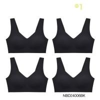ราคา Sabina เสื้อชั้นใน (Set 4 ชิ้น) [Online Exclusive]Perfect Bra Level 1 เสื้อชั้นใน ไร้โครง รหัส NBD24006BK - สีดำ (28085958273)