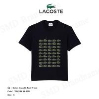 ราคา ♞Lacoste เสื้อยืดคอกลม รุ่น Cotton Crocodile Print T-shirt Code: TH6388 10 HDE KJG (43404617241)
