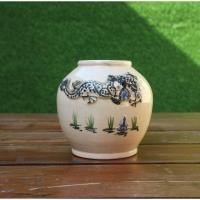 ราคา ตั้งโชว์/ของตกแต่ง/โอ่งเล็ก/โถดินเผา ลายมังกรนูน (22687467946)