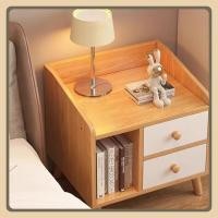 ราคา อมชั้นวางลิ้นชัก ตู้ข้างเตียง bedside table ตู้หัวเตียงนอน โต๊ะวางข้างเตียง โต๊ะข้างเตียง ไม้เนื้อแข็ง ตู้เก็บของ (43118210523)