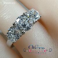 ราคา แหวนเพชร 2 กะรัต บ่าข้าง 1กะรัต เจียระไน 81 เหลี่ยม เพชรเลียนแบบเพชรแท้ ทำจากเพชร CZ, Cubic Zirconia เพชรโคลนนิ่ง เกรด7A (10202329718)