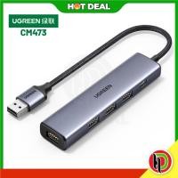ราคา Hotdeal Ugreen UG-CM473-20841 USB 3.0 4 พอร์ต Hub พร้อม USBC Power Port Multiport Adapter Docking Station USB 3.0 Hub (23868980588)