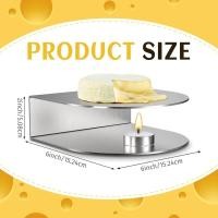 ราคา Brie Cheese Warmer, Cheese Warmer, Food Grade 304 Stainless Cheese Melts Plate, Warming Plate for Caembert and Brie Cheese, เครื่องล้างจาน Safe Brie Cheese Warmer XRLL (41017555482)