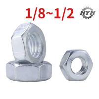 ราคา [เฮ้] น็อตหกเหลี่ยมชุบสังกะสีสีขาว น็อต น็อต อู๋ น็อต 1/8 5/32 3/16 1/4 5/1ฮาร์ดแวร์ (27630742583)