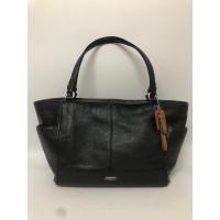 ราคา กระเป๋ามือสอง COACH หนังแท้ สีดำ อะไหล่เงิน ขนาด 12 นิ้ว พร้อมส่ง (23183795525)