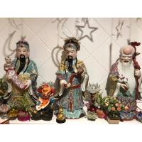 ราคา ฮก ลก ซิ่ว เทพเจ้าจีนแห่งความมงคล งานกังไส กว้าง 12 นิ้ว, สูง 28 นิ้ว , ลึก 9 นิ้ว (ต่อองค์)ราคาต่อชุด (23180260693)