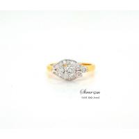 ราคา แหวนเพชรแท้ 0.36Cts. แหวนเพชรแท้ ทองแท้งานทองแท้90% มีใบรับประกันทางร้านทุกชิ้น (7354930571)