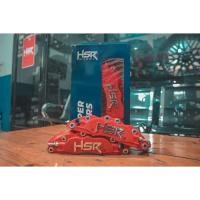 ราคา MERAH Hsr ฝาครอบเบรคคาลิปเปอร์ดิสก์รถยนต์ด้านหน้า สีแดง (44010240322)