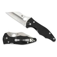 ราคา มีดพับ Spyderco Yojimbo2 Folding Knife S30V Satin Plain Blade, Black G10 Handles (C85GP2) (40062138328)