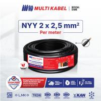 ราคา สายเคเบิลหลายตัว - สายไฟ NYY 2x2.5 mm2 - สายทองแดงลวดบริสุทธิ์ PVC SNI - ต่อเมตร (42010394684)