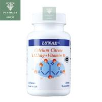 ราคา Lynae calcium citrate 1122mg+vitamin D 60 tablets (21616020349)